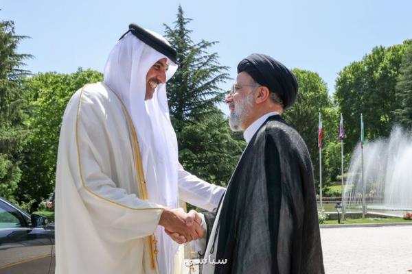 تشکر امیر قطر از میهمان نوازی رئیسی