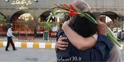۴۳ نفر از زندانیان آزادشده به مشهد مقدس اعزام شدند